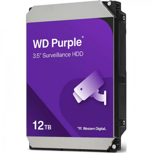 Western Digital 12TB WD Purple Pro Surveillance Internal Hard Drive HDD - SATA 6 Gb/s, 256 MB Cache, 3.5"